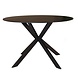 Lizzely Garden & Living Eettafel rond 120cm Jenna marmerlook zwart ronde tafel