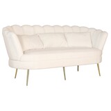 Lizzely Garden & Living Zitbank Belle 3 zits teddy wit bankstel 180cm stof bankstel incl. 3 kussens bank