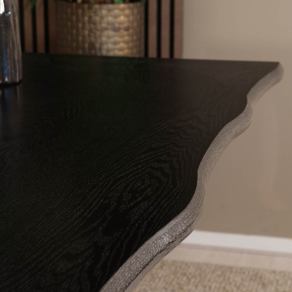 Eettafel langwerpig 220cm Jeffo zwart langwerpige tafel