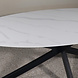 Lizzely Garden & Living Eettafel ovaal 235cm Figo marmerlook wit ovale tafel