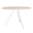 Eettafel rond Ronsi wit 120cm ronde tafel Eettafel rond Ronsi wit 120cm ronde tafel