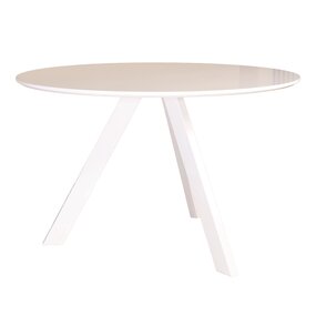 Lizzely Garden & Living Eettafel rond Ronsi wit 120cm ronde tafel