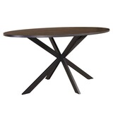 Lizzely Garden & Living Eettafel ovaal visgraat 160cm Obie zwart ovale tafel Lizzely Garden & Living Eettafel ovaal visgraat 160cm Obie zwart ovale tafel