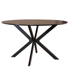 Lizzely Garden & Living Eettafel rond Ronsi zwart 130cm ronde tafel