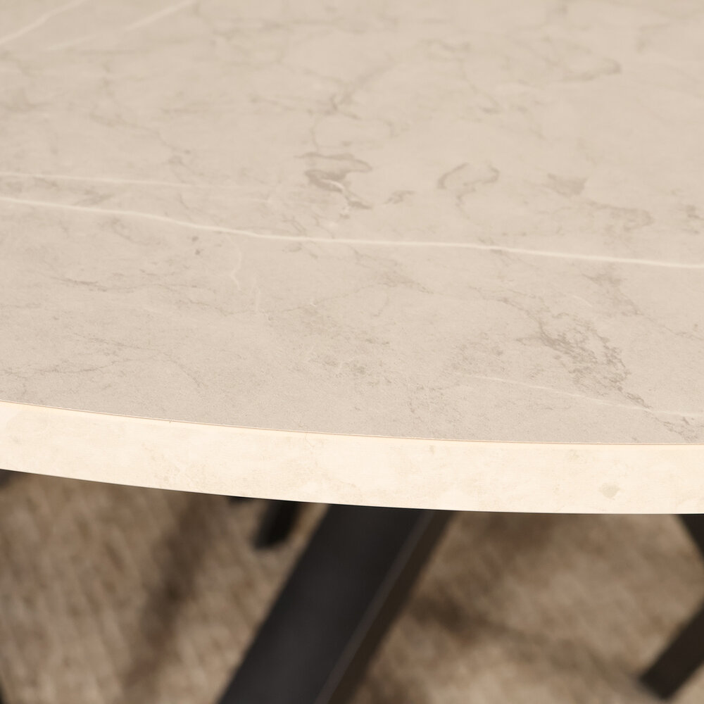 Eettafel rond Ronsi grijs 120cm ronde tafel