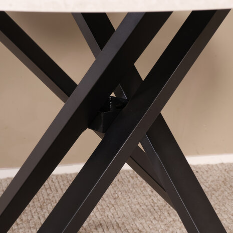 Lizzely Garden & Living Eettafel rond Ronsi grijs 120cm ronde tafel