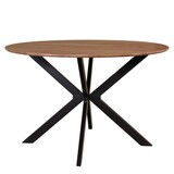 Lizzely Garden & Living Eettafel rond Ronsi bruin 120cm ronde tafel Lizzely Garden & Living Eettafel rond Ronsi bruin 120cm ronde tafel