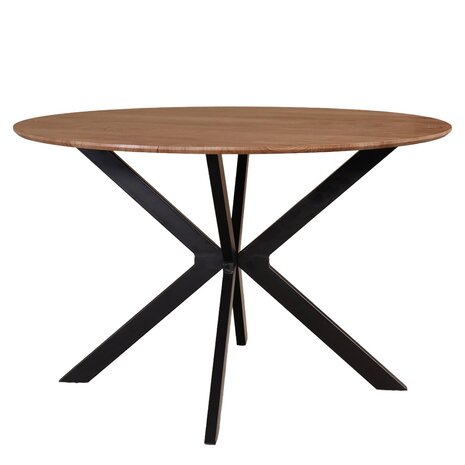 Lizzely Garden & Living Eettafel rond Ronsi bruin 120cm ronde tafel