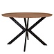 Lizzely Garden & Living Eettafel rond Ronsi bruin 120cm ronde tafel