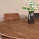 Lizzely Garden & Living Eettafel rond Ronsi bruin 120cm ronde tafel