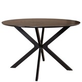 Lizzely Garden & Living Eettafel rond Ronsi zwart 120cm ronde tafel