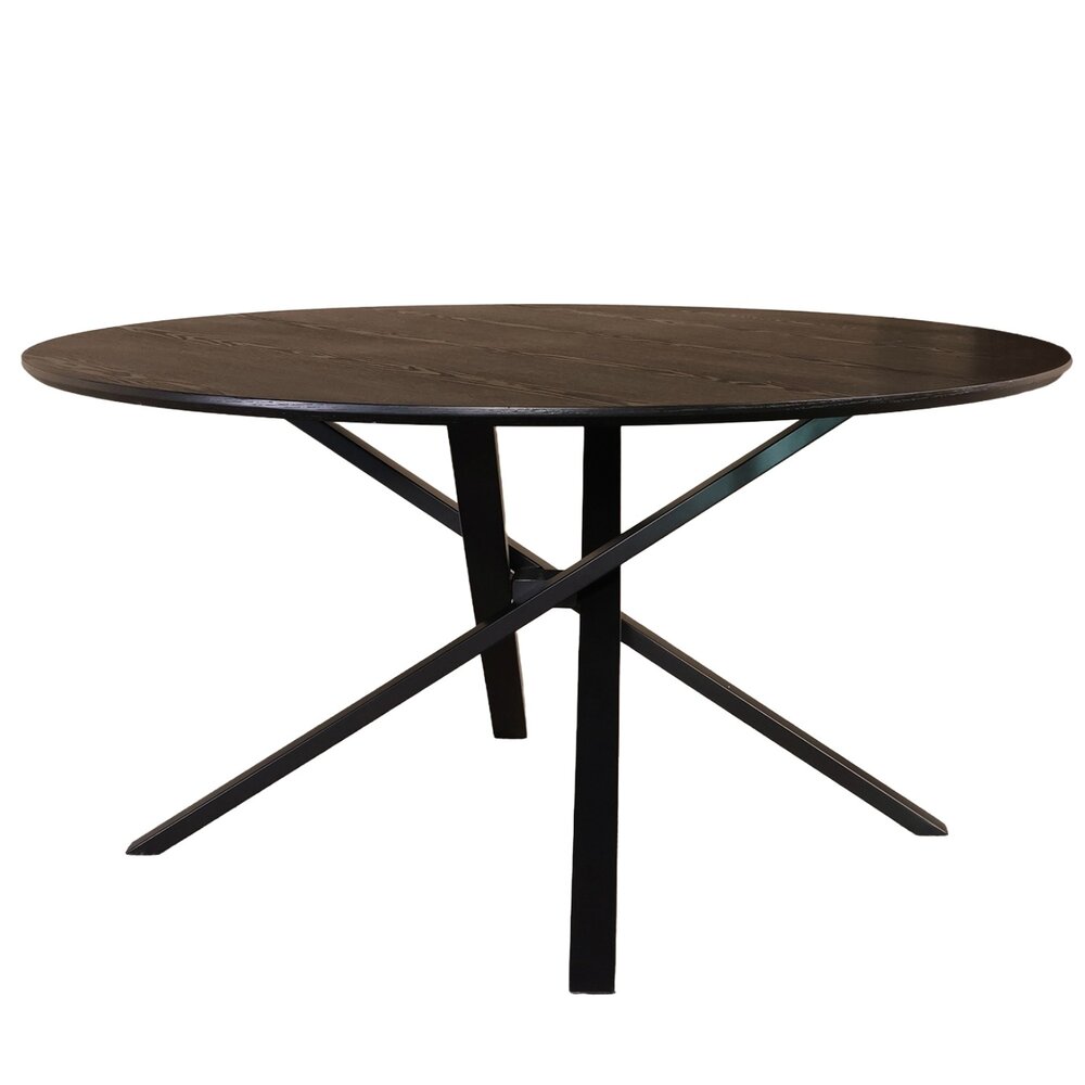 Eettafel rond Ronsi Antoinette zwart 150cm ronde tafel