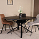 Lizzely Garden & Living Eettafel rond Ronsi Antoinette zwart 150cm ronde tafel