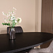 Lizzely Garden & Living Eettafel ovaal visgraat 210cm Obie zwart ovale tafel