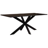 Lizzely Garden & Living Eettafel langwerpig visgraat 180cm Otis zwart langwerpige tafel