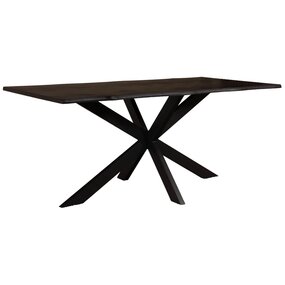 Lizzely Garden & Living Eettafel langwerpig visgraat 180cm Otis zwart langwerpige tafel