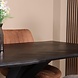 Lizzely Garden & Living Eettafel langwerpig visgraat 180cm Otis zwart langwerpige tafel