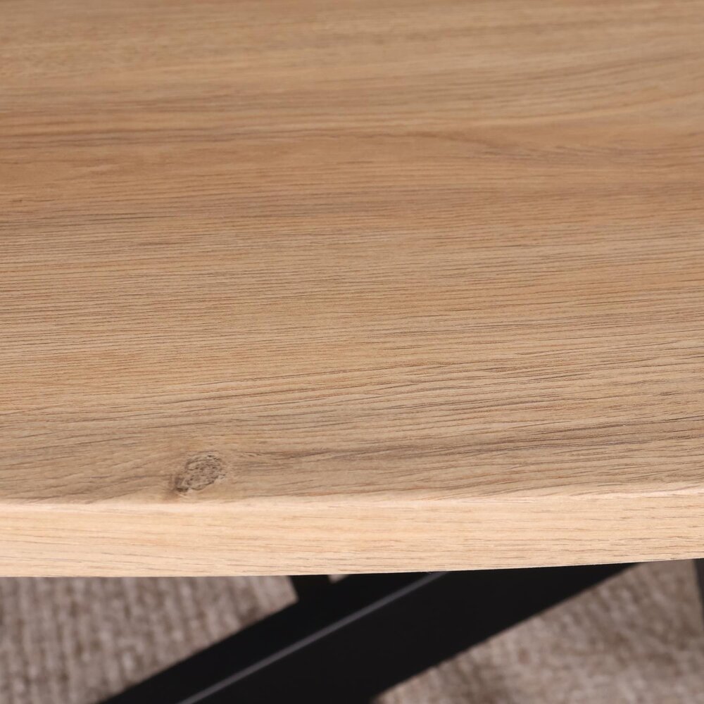 Eettafel ovaal 210cm Rato lichtbruin ovale tafel