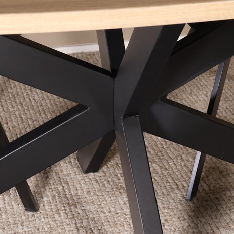 Lizzely Garden & Living Eettafel ovaal 210cm Rato lichtbruin ovale tafel