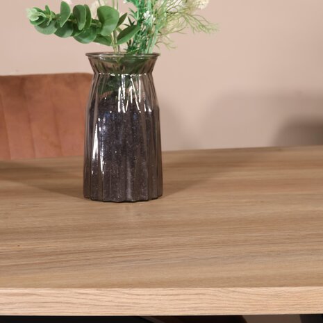 Lizzely Garden & Living Eettafel Rato ovaal 200cm lichtbruin MDF