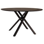 Eettafel rond Ronsi Antoinette zwart 130cm ronde tafel