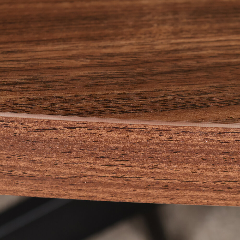 Eettafel ovaal melamine 180cm Tommy bruin ovale tafel