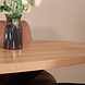 Lizzely Garden & Living Eettafel ovaal melamine 160cm Tommy lichtbruin ovale tafel