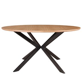 Lizzely Garden & Living Eettafel rond Ronsi bruin 150cm ronde tafel