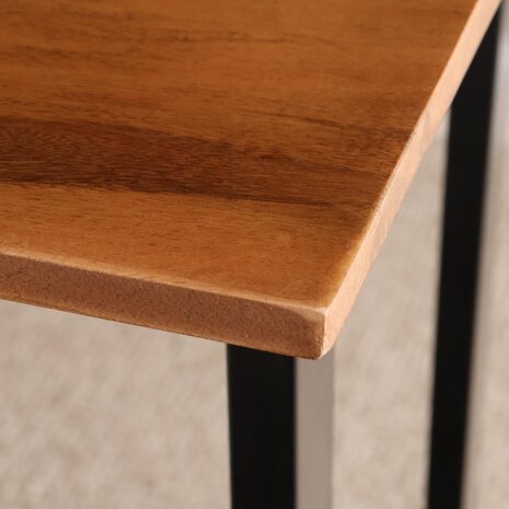 Lizzely Garden & Living Bartafel Bax duurzaam mangohout 120x60cm industrieel mango bar tafel