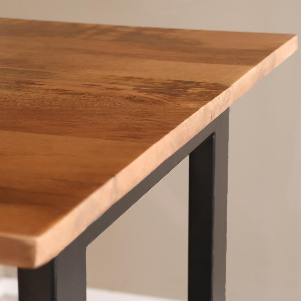 Bartafel Bax duurzaam mangohout 120x60cm industrieel mango bar tafel