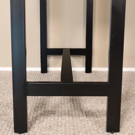 Lizzely Garden & Living Bartafel Bax duurzaam mangohout 120x60cm industrieel mango bar tafel