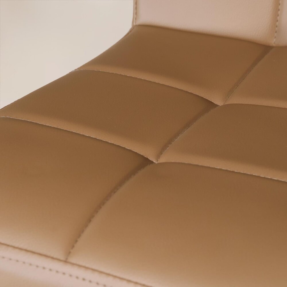 Barkruk Anel met armleuning: lichtbruin leder barstoel Barkruk Anel met armleuning: lichtbruin leder barstoel