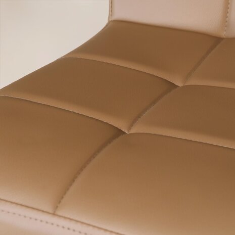 Lizzely Garden & Living Barkruk Anel met armleuning: lichtbruin leder barstoel Lizzely Garden & Living Barkruk Anel met armleuning: lichtbruin leder barstoel