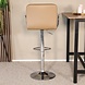Lizzely Garden & Living Barkruk Anel met armleuning: lichtbruin leder barstoel Lizzely Garden & Living Barkruk Anel met armleuning: lichtbruin leder barstoel