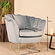 Lizzely Garden & Living Fauteuil zitbank 1 persoons Belle lichtblauw bankje