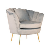 Lizzely Garden & Living Fauteuil zitbank 1 persoons Belle lichtblauw bankje
