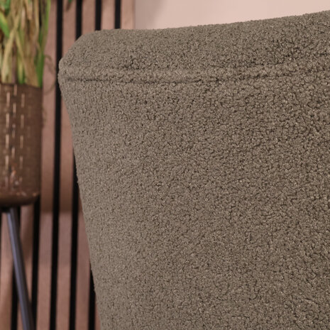 Lizzely Garden & Living Fauteuil zitbank 1 persoons Teddy groen stoel