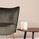 Lizzely Garden & Living Fauteuil zitbank 1 persoons Rilaan velvet donkergroen stoel