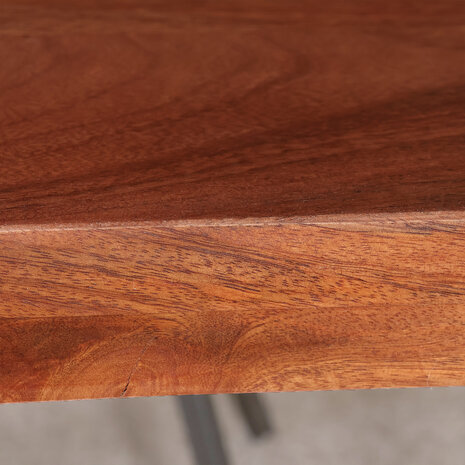 Lizzely Garden & Living Eettafel X-poot rechthoekig 200cm bruin mangohout