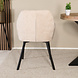 Lizzely Garden & Living Eetkamerstoel met armleuning Yurgan chenille beige eetstoel
