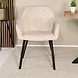 Lizzely Garden & Living Eetkamerstoel met armleuning Yurgan chenille beige eetstoel