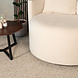 Lizzely Garden & Living Fauteuil loveseat velvet creme draaibare fauteuil