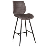 Lizzely Garden & Living Barkruk industrieel Corinne antraciet barstoel