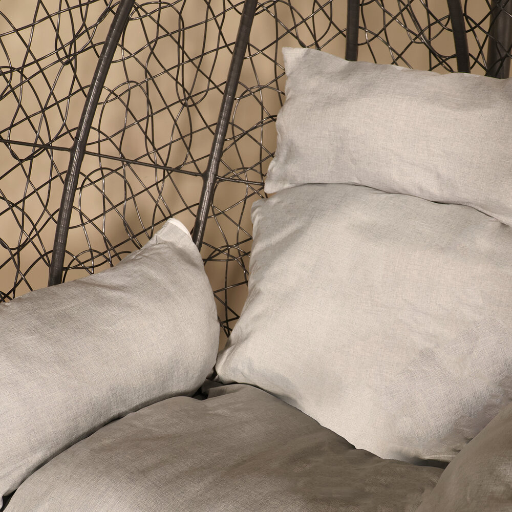 Egg hangstoel zwart roundabout ei stoel hang