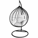 Lizzely Garden & Living Egg hangstoel zwart roundabout ei stoel hang