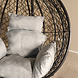 Lizzely Garden & Living Egg hangstoel zwart roundabout ei stoel hang