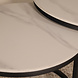 Lizzely Garden & Living Salontafel rond 2delig marmerlook Bero wit side table steen bijzettafel