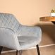 Lizzely Garden & Living Eetkamerstoel met armleuning Yurgan velvet blauw eetstoel Lizzely Garden & Living Eetkamerstoel met armleuning Yurgan velvet blauw eetstoel
