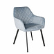 Lizzely Garden & Living Eetkamerstoel met armleuning Yurgan velvet blauw eetstoel Lizzely Garden & Living Eetkamerstoel met armleuning Yurgan velvet blauw eetstoel