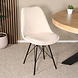 Lizzely Garden & Living Eetkamerstoel Viga beige teddy eetstoel